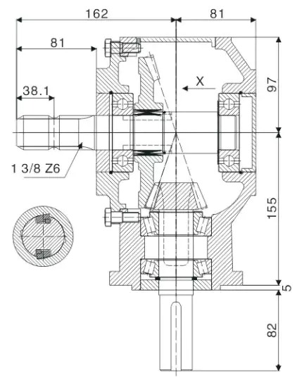 EP-9.311 Rotary Tiller Cultivator Gearbox for Agricultural
