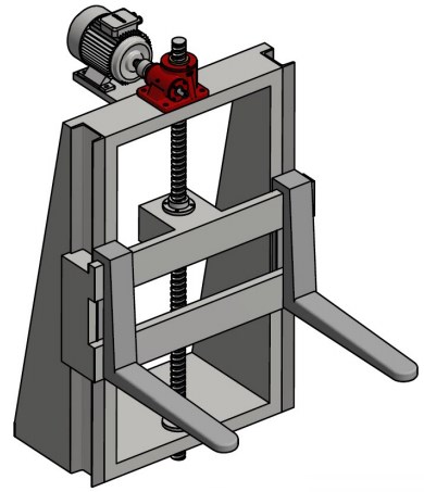 PG5-P1-F1-V-A-X-500 Plain End Stage Lifting Triaxial Load Lifting System Screw Jack for Construction