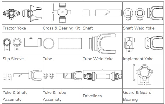 Universal Joint slip Yoke 3-3-118KX1 Series 1410