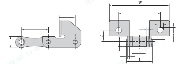 S Type S45HF1 S55HSD S45HSDF1 Steel Agricultural Conveyor Chains Transmission Chains with Attachments