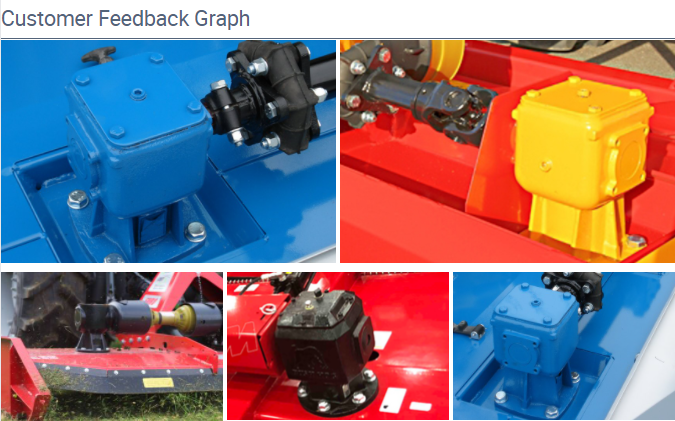Promotional Various Durable Using Rotary Cutter Gearbox 50HP Bevel Gear High Rpm