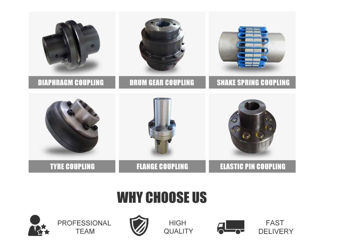 Cast Iron and Steel and Rubber Material and Flexible or Rigid FCL Pin Bush Coupling with Flange for Motors
