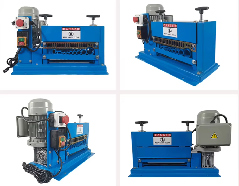 Customized Nmrv040 Transmission System Pneumatic Automated Motorized Copper Wire Stripping Machine for Home Use