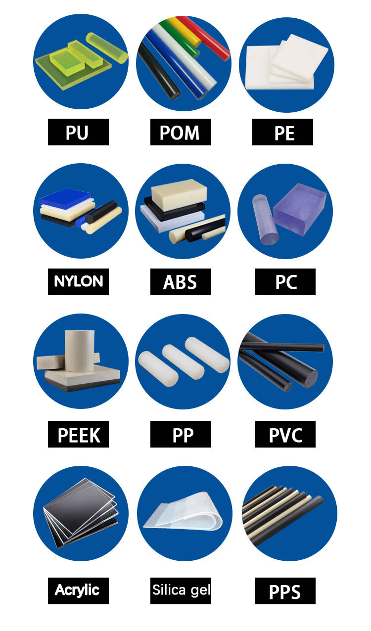 Injection Nylon Plastic Parts Mechanical  Polypropylene ABS Polymer Special-shaped Parts