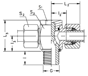 Hydraulic Cylinder Parts High Pressure Banjo Tee-TH-M Hydraulic Fitting