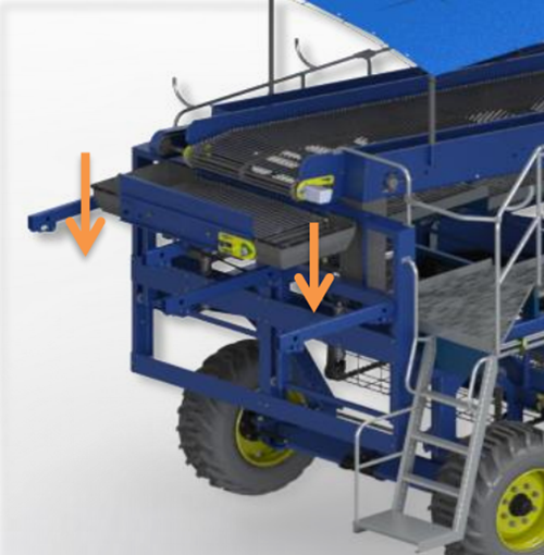CWB-2L 2 Rows Working Speed 2-5 Km/h Potato Harvester for Carrots, or Onions