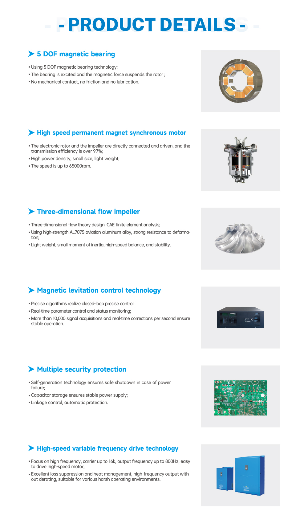 2023 NEW PRODUCT air Compressor Industrial OIL-FREE VSD Magnetic Levitation Centrifugal Compressor  for  FERMENTATION/GALVANIZED