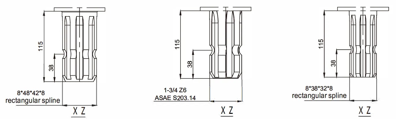 Fully Automatic Round Square Balers Gearbox for Agricultural Machine Square Balers Hay Rakes Round Straw Balers