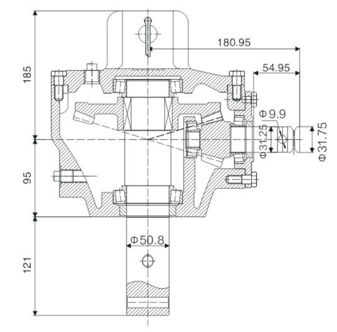 EP-01-725 Exquisite Structure Manufacturing Gearbox Pit Digger for Agricultural