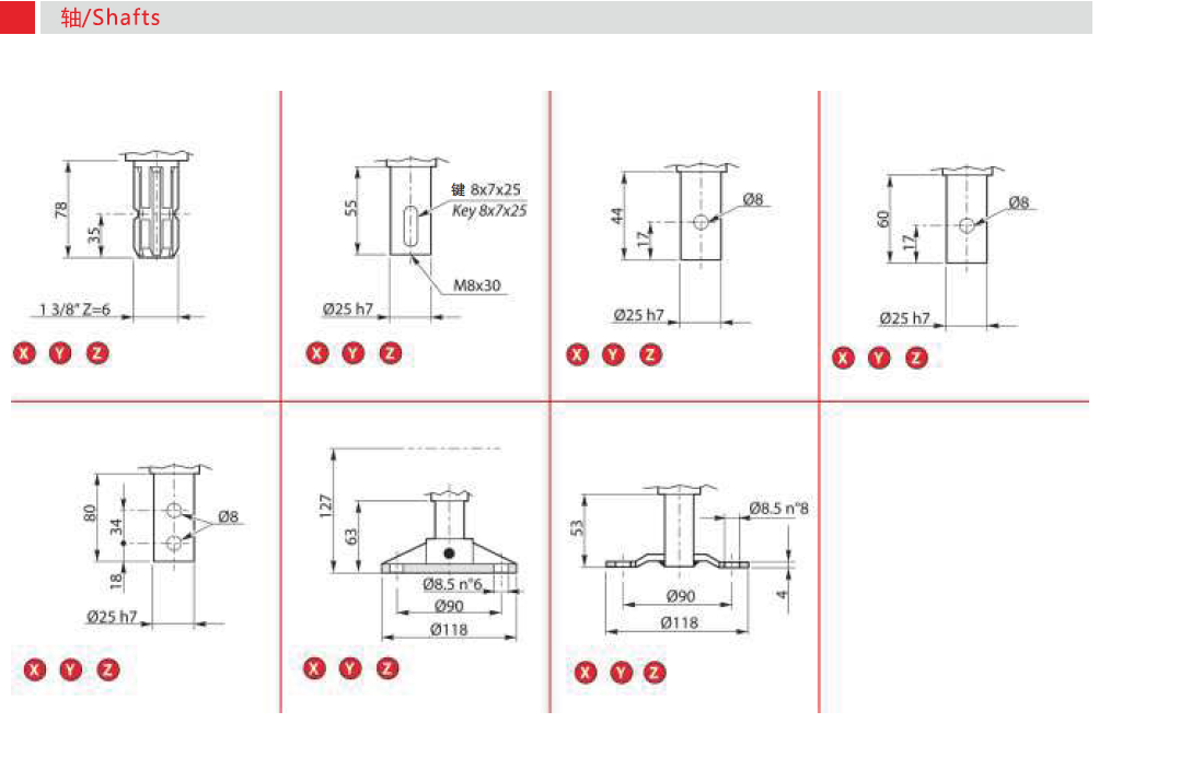 Aluminium Right Angle Gearbox L-11-15-11 Agricultural Pto Drive Shaft Rotary Tiller Cultivator Spreader
