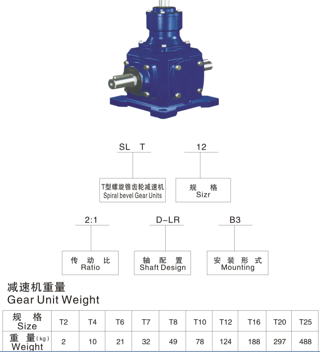 T Series 90 Degree 2: 1 Ratio Right Angle Gearbox Planetary Reduction Steering Gear Box Power Transmission Drive