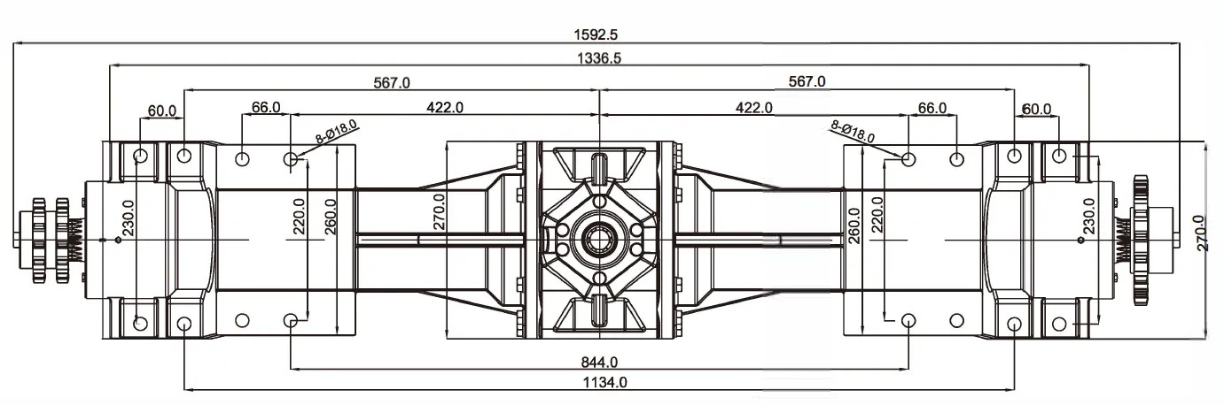 Agricultural Machinary Round Baler and Harvester Round Baler Gearbox Gear Drive Round Baler Gearbox Speed Reducer for Sale