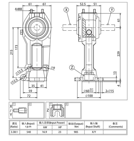 High Precision OEM Agricultural Farm Tractor Gearbox for PTO Drive Shaft Steel Straight Spline Drive Gear