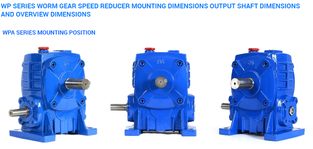 Multifunctional Model 40~250 Ratio10~60 Input Power0.12~33.2kw Output Torque6~6050n.m Wpa Worm Gear Reducer for Wholesales