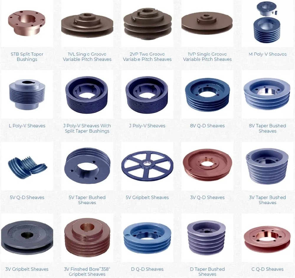 American Standard 8B Gripbelt Sheaves With Split Taper Bushings for All a and B Section Belts