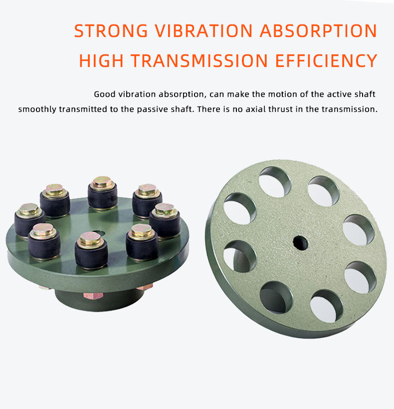 Cast Iron and Steel and Rubber Material and Flexible or Rigid FCL Pin Bush Coupling with Flange for Motors
