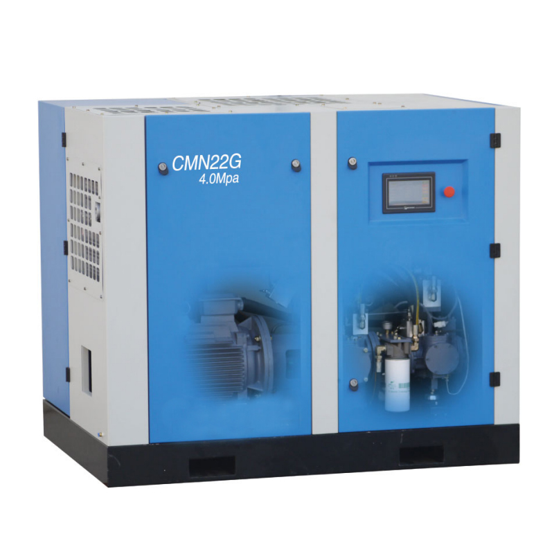 Mini Electric Portable 11KW 15HP 15bar~16bar 4 in 1 Rotary Screw Air Compressors with Air Dryer for Fiber Laser Cutting Machine