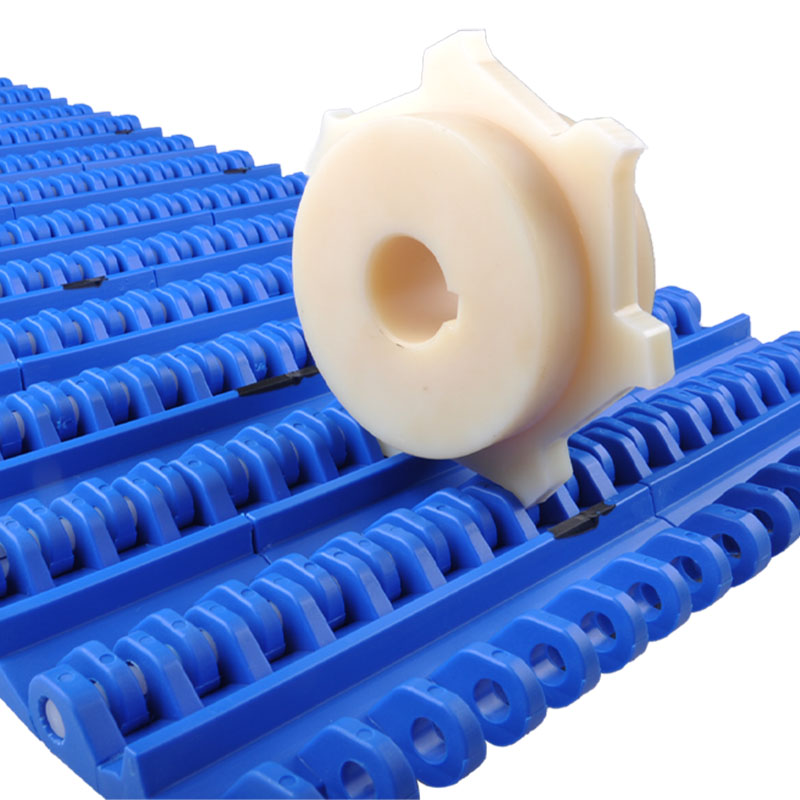 Plastic Modular Straight Running Belt MPB Rubber Top Pitch 50.8  PP Conveyor Belt for Food Conveyor System