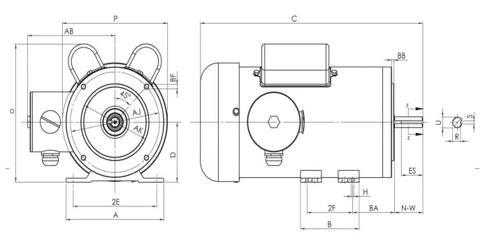 Factory Manufacture Various NEMA Double Capacitor Stainless Steel Stepper Motor for Food Processing Plant