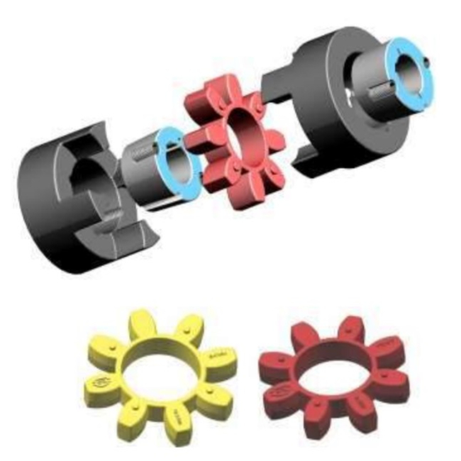LX Type Star Spider Type of Rubber Flexible Jaw Shaft Coupling element