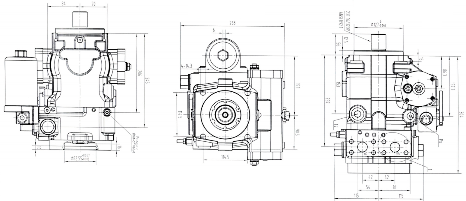 G4VG90HW Series Agricultural Machinery Parts Hydraulic Pump for Corn Machine Wheel Type Longitudinal Flow Harvester