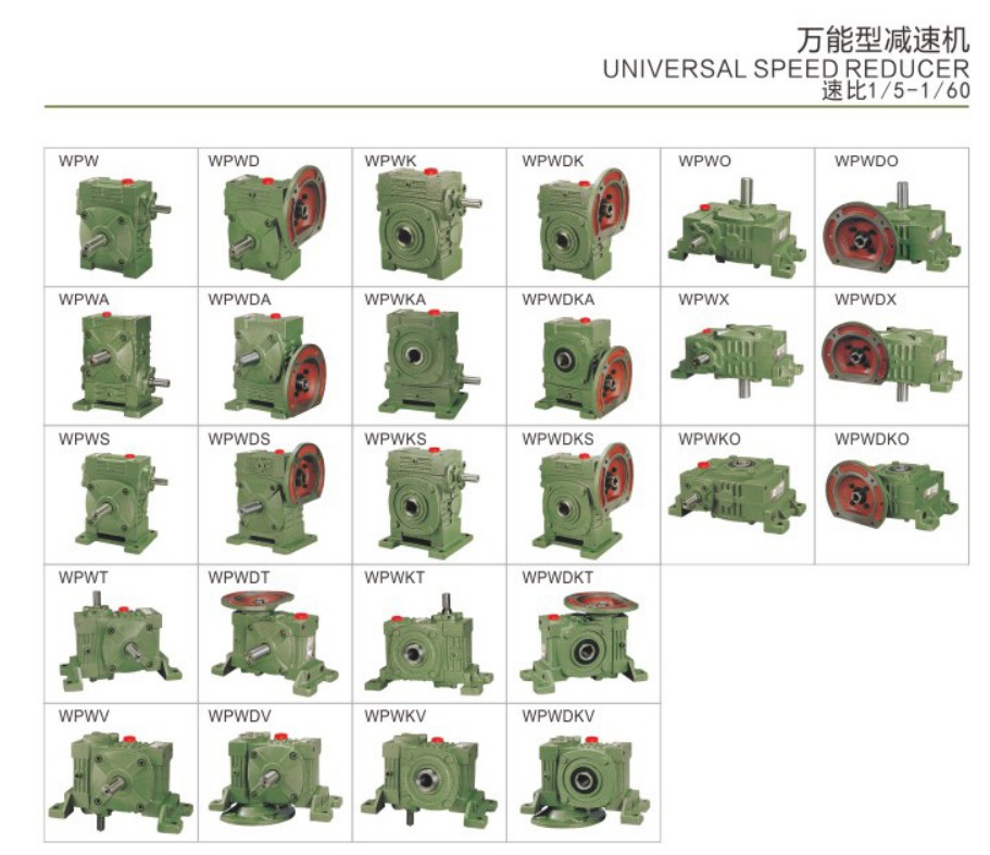 Chinese High Quality Wpo Series Reduction Gear Box High Speed Gearbox China Wpa Size100 Ratio 40 Wpa Speed Reducer