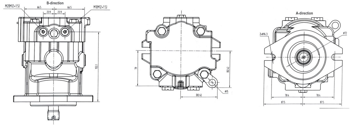 FM45 Series Agricultural Machinery Parts Constant Displacement Hydraulic Motor for Self-propelled Cotton Harvester and Baler