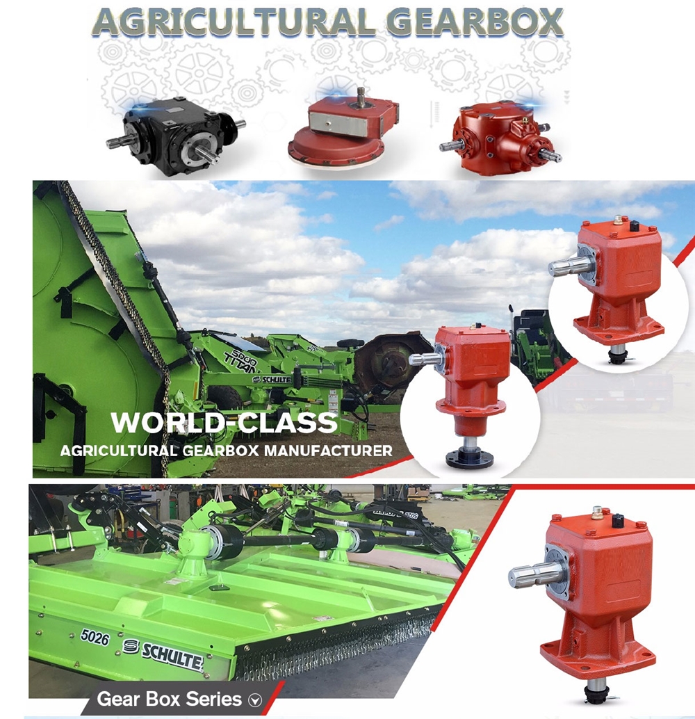 Agricultural  Machinery Right Angle Bevel Gearbox for Snow Tillers
