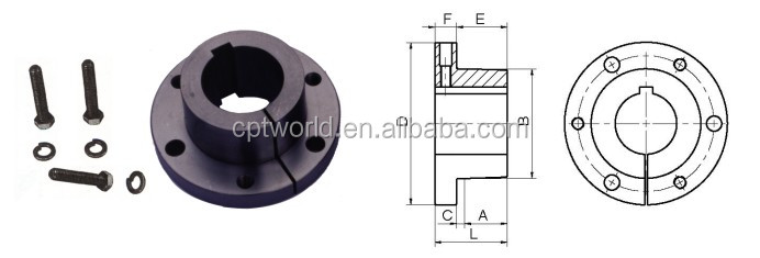 JA Series Inch Bore Taper Bushings QD Style Steel Bushings