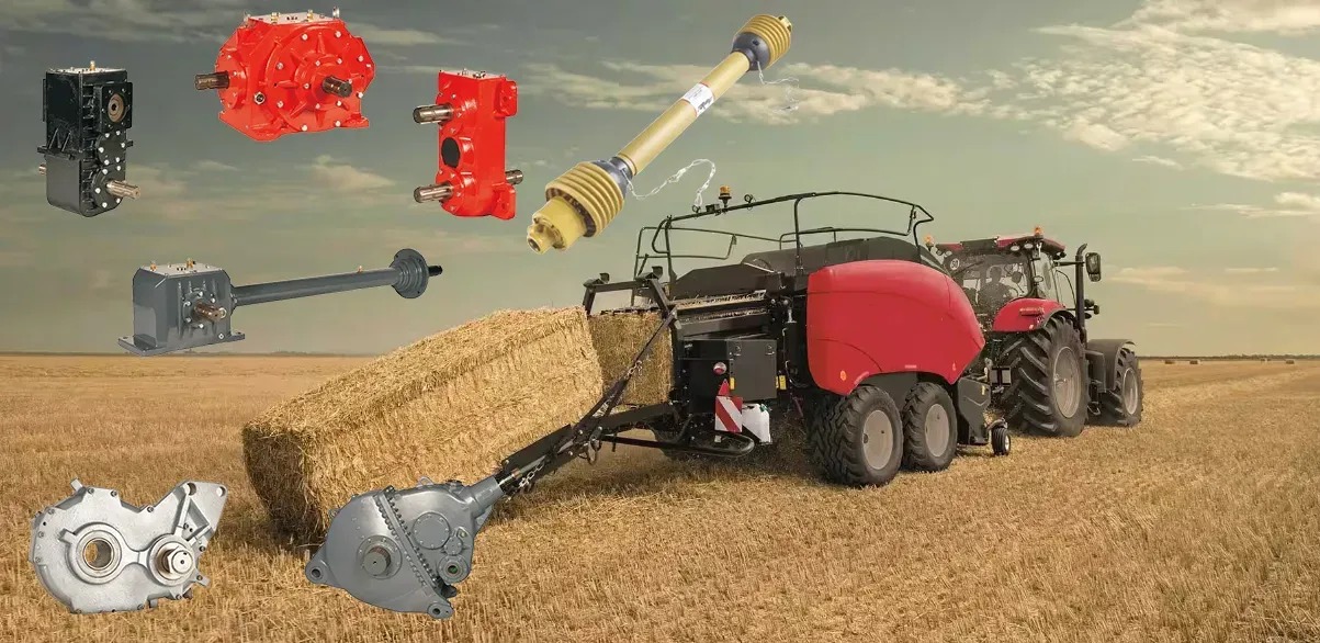 Safe Large Small Round Straw Hay Square Balers Gearbox for Agricultural Machine Square Balers Hay Rakes Round Straw Balers