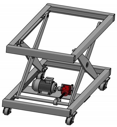 PG5-P1-F1-V-A-X-500 Plain End Stage Lifting Triaxial Load Lifting System Screw Jack for Construction