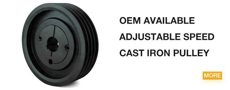 Industry Pulley Wheels Cast Iron Taper Bore Bushing Alternator OEM Available Adjustable Speed Cast Iron Pulley
