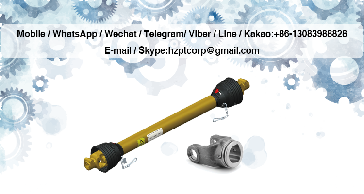 PTO Shaft Transmission T6 Spline Driving Universal Joint PTO Connecting Tractor Cardan Drive Shaft for Agricultural Machinery