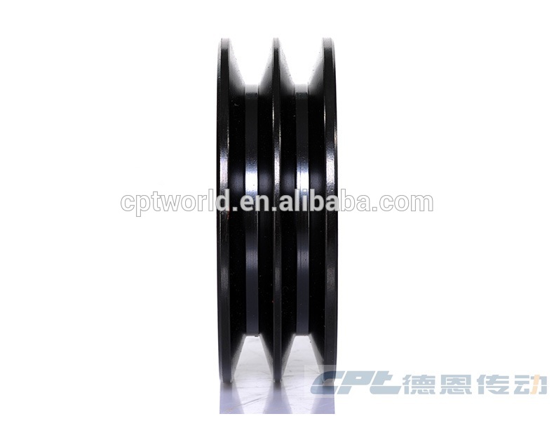 Iron Phosphate 2 groove v Belt Pulley for Small Electric Motor