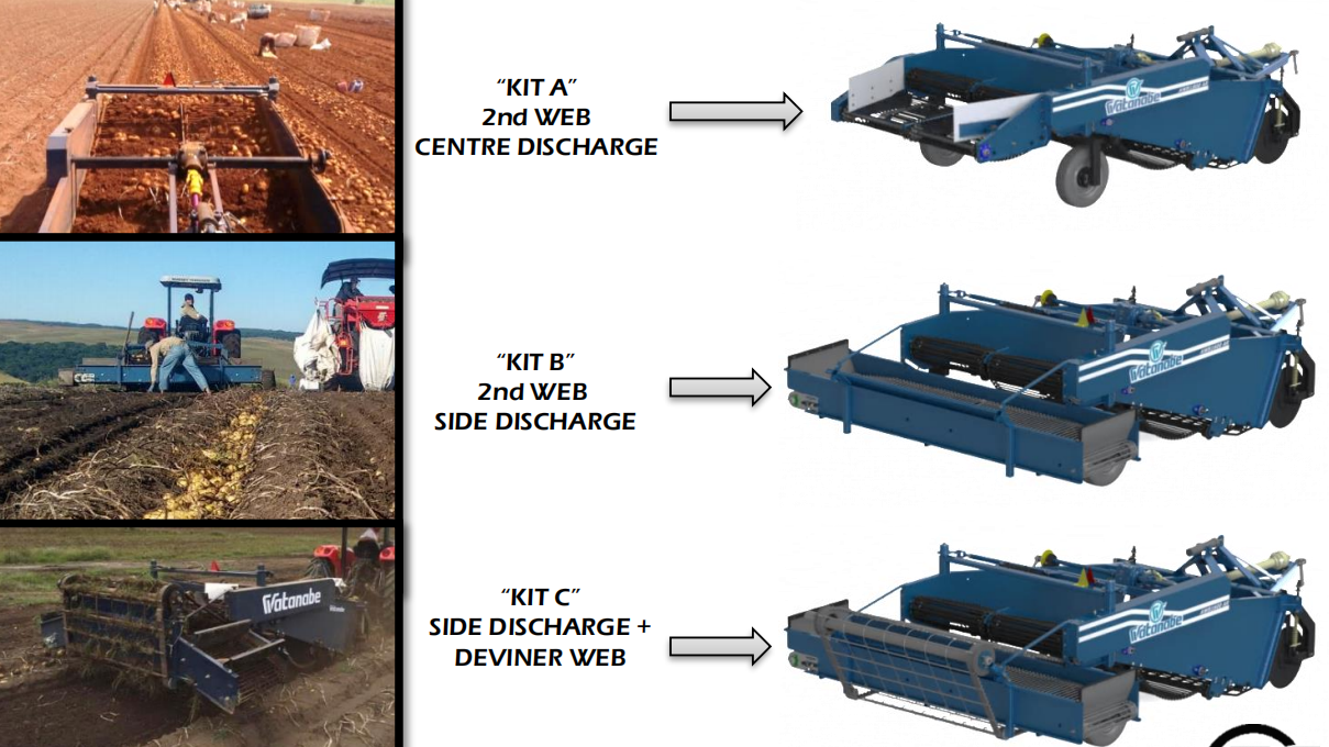 AWB-1600BAR 2 ROWS Potato Harvester 1350kg Trailed Potato Diggers for Carrots, Garlic or Onions Without Damage