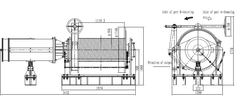 Marine Winches 12v Vertic 800W Electric Mooring Winch
