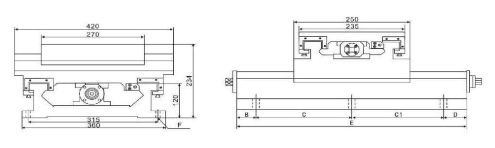 CNC Cross Rectangle Sliding Table, High Resistance CRS3015 Model, China Manufacturer OEM / ODM