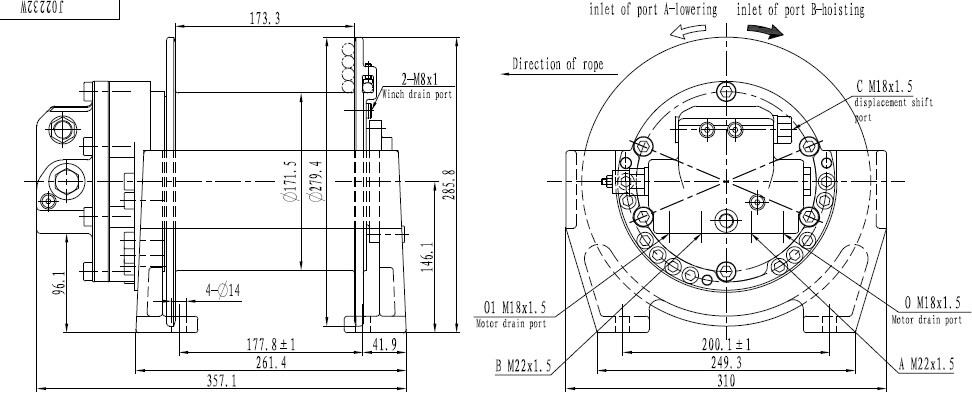 Wire Rope Pulling Marine Capstan Hydraulic Anchor Winch