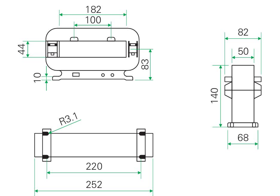 SIHD Series DC3000A-DC20000A Direct Measurement Current Sensor