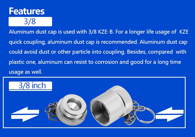 Parker 3000 Standard Hydraulic Thread Connected Hydraulic Quick Connect Dust Plugs for  KZE-B