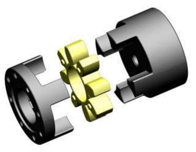 Factory Direct Sale Quality Pump LM Type plum Blossom Elastic Coupling Flexible Shaft Diaphragm Coupling