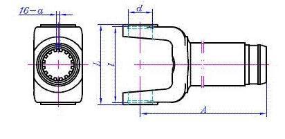 1310 Series Slip Yoke of U-Joint Series