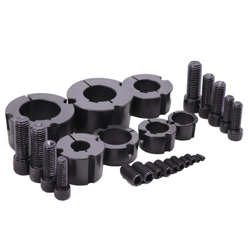Taper Lock Bushes 1008-120100 Bronze Brass Flange Steel Iron Sleeve Tapered Rubber Taper Bore Bush for V-belt Pulley Sprocket