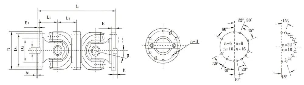 Low Price Guaranteed Quality SWP-C Short Universal Joint Coupling Without Flex Type