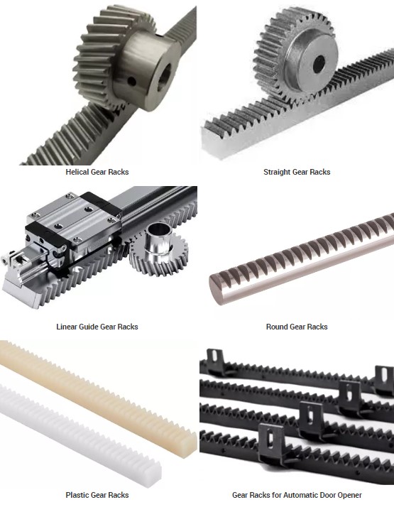 Plastic Stainless Steel Metric Linear Round Helical Spur Curved Steering Gear Pinion Rack for Automatic Door Gate Window Opener