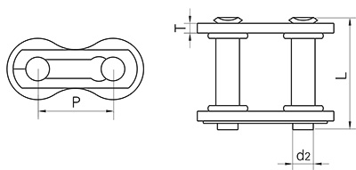 High Quality Ansi #40 Roller Chain Repair Replacement Spring Clip Connecting Links