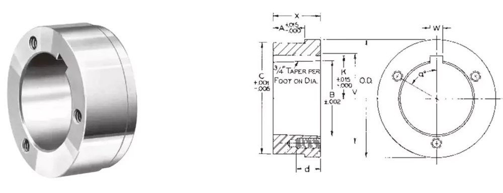 Sell Well New Type HP1 Steel Hubs for Split Taper Bushings
