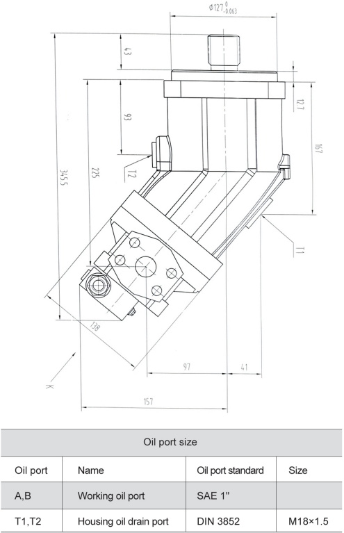 G2FM80 Series Self-propelled Cotton Harvester and Baler Parts Constant Displacement Motor Hydraulic Motor for Corn Machine