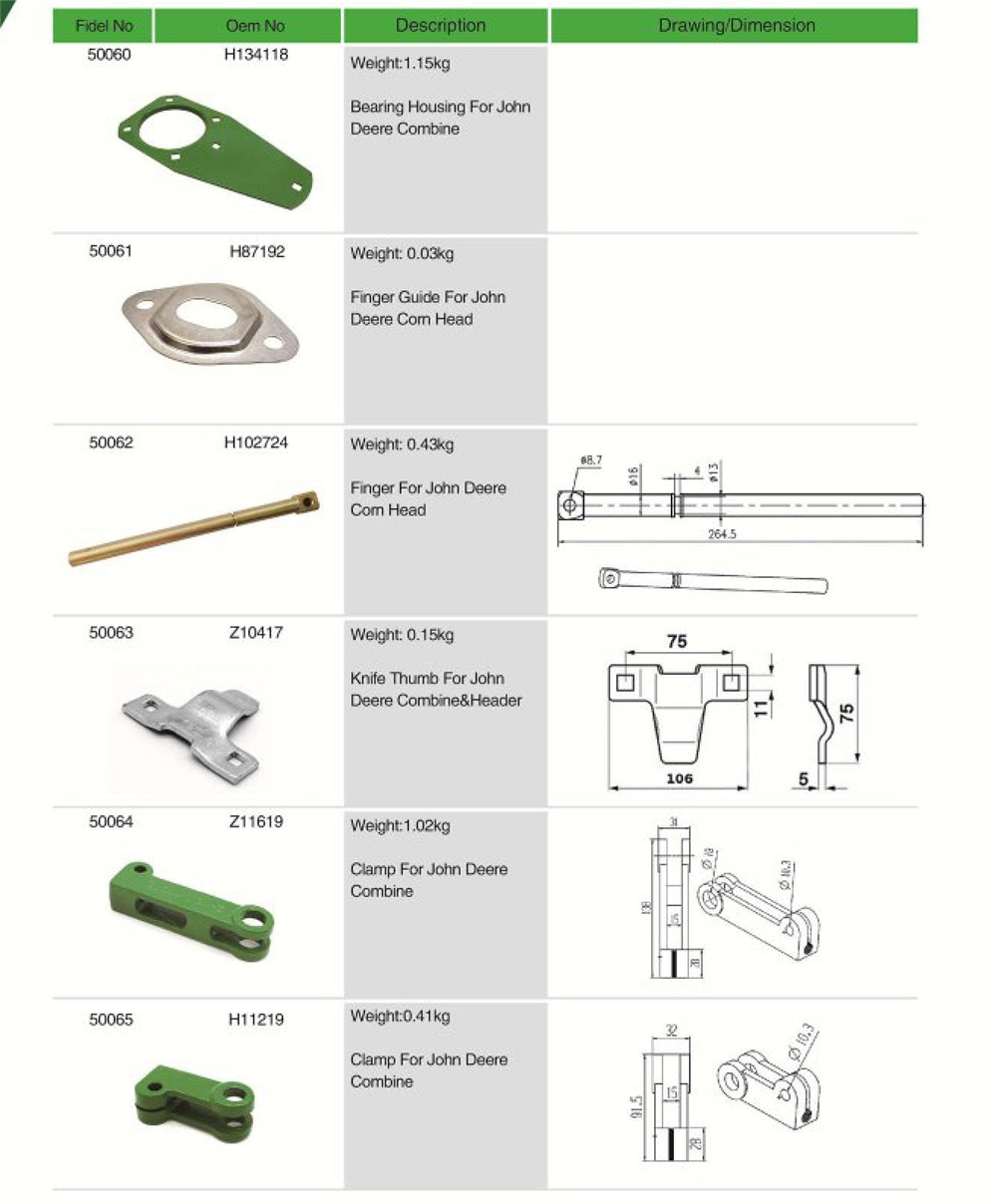 E88848 Durable Agricultural Spare Parts Pickup for John Deere Baler