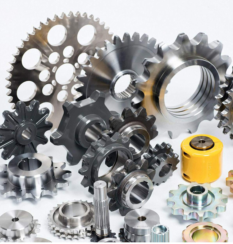 China Manufacturer 45 Steel Sprocket Custom Size Specification Standard 40 Roller Chain Sprocket